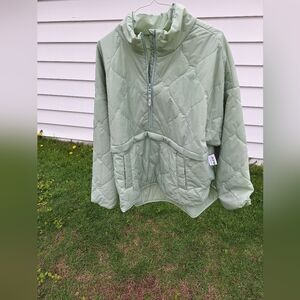 Old Navy NWT WOMENS L Light Green Quilted Jacket